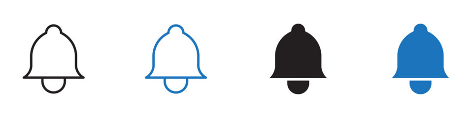 Naklejka premium Bell icon Vector set outline