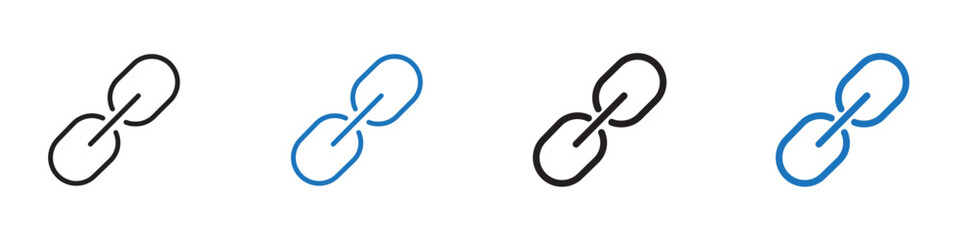 Link icon Vector set outline