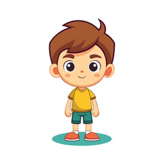 cute boy cartoon illustration