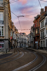 Obraz premium Christmas morning in Ghent, Belgium