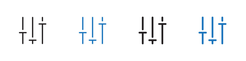 Settings icon Vector set outline
