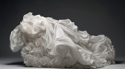 Obraz premium Elegant Flowing Fabric Digital Overlays for Maternity Photography | Multi-Color Collection | Flying Fabric Gowns | Studio Overlays 