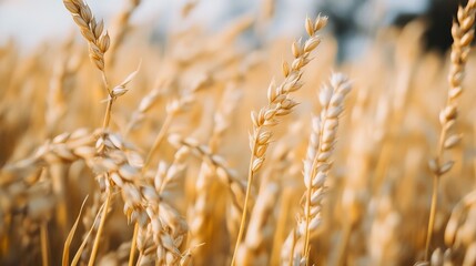 Obraz premium Oat field, shallow focus