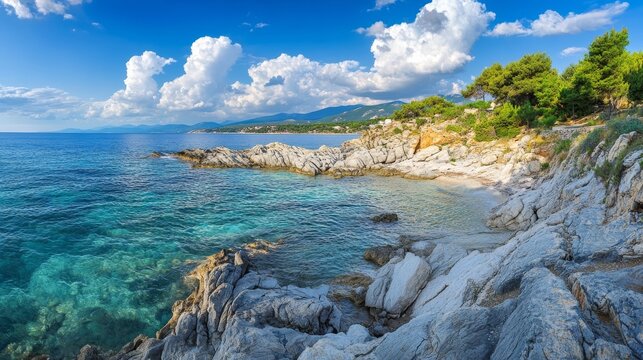 Sithonian coast, Aegean, Greece