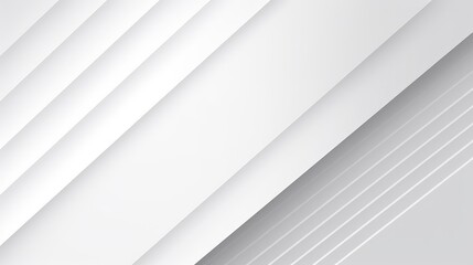 Obraz premium A minimalist abstract design featuring layered white and gray shapes, ideal for backgrounds or modern graphics.