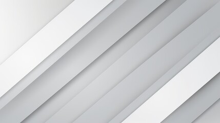 A minimalist design featuring overlapping gray and white geometric shapes, creating a sleek and modern aesthetic.