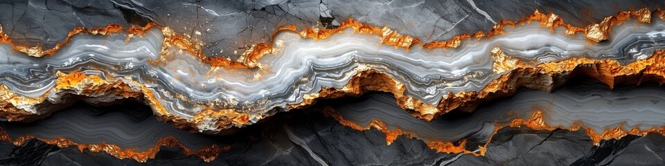 black and white marble with gold veins, decor, skinali, kitchen apron. Marble wall, countertop
