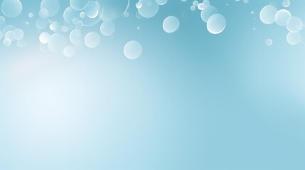 A soft blue background with circular bokeh effects, creating a calming and serene atmosphere.