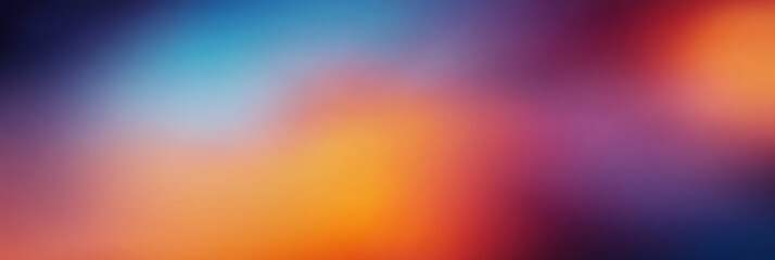 Obraz premium Abstract blurred background with vibrant orange, purple, and blue gradients.