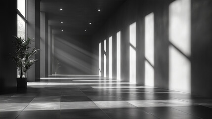 A minimalistic, monochrome design with smooth color gradients and subtle pixel effects, perfect for a clean, modern presentation.