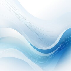 A smooth abstract design featuring flowing waves in shades of blue, creating a calming and modern aesthetic.