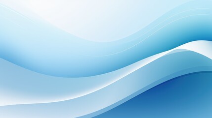 Fototapeta premium A serene abstract design featuring gentle waves in varying shades of blue, creating a calming and modern visual effect.