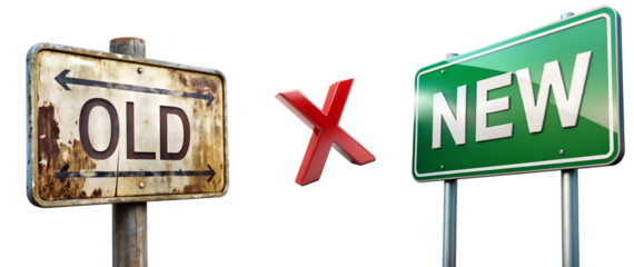 illustration plates old vs new comparison, Symbolizing Choice and Change, AI generated