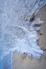 frosty pattern sea
