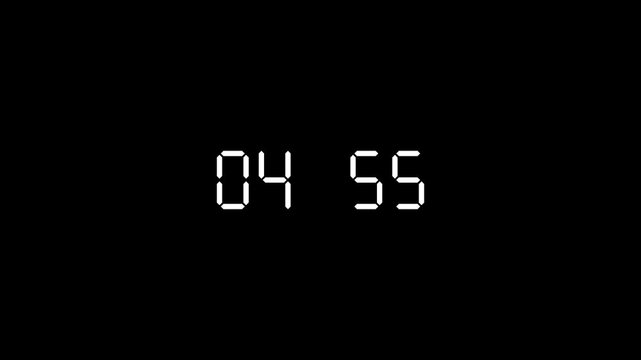 5 Minute Animated Countdown | HD Digital Timer | Precision Timing for Videos & Livestreams