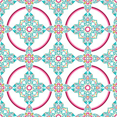 seamless pattern, ikan, indian pattern,detailed, vintage geometric floral seamless pattern, batik, geometric, tribal, print, vector
