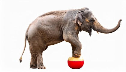 Fototapeta premium elephant isolated on white