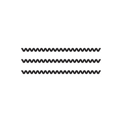 Vector water waves.  wavy zigzag lines. Vector zigzag lines and waves, wavy pattern. Black curved lines pattern in abstract style. Vector illustration