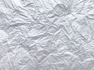 White crumpled paper texture