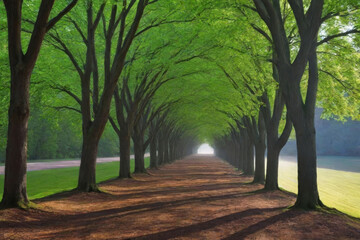 Naklejka premium path in the park