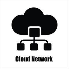 Network cloud vector icon set. internet cloud technology vector symbol. software cloud sign suitable for apps and websites UI designs.