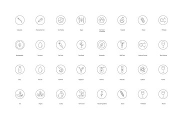 Eco Conservation and Sustainable Icons, Green, Nature, Earth, Renewable, Recycle, Clean Energy, Ecology