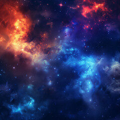 The cosmic sky is a universe filled with stars, nebulae and galactic space. The galactic cloud is a nebula. The science of the universe astronomy