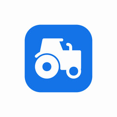 tractor farm village vehicle icon