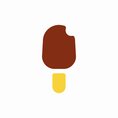 ice cream on stick icon vector