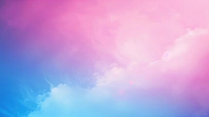 Fototapeta premium A soft gradient background blending pink and blue hues, creating a dreamy and serene atmosphere.