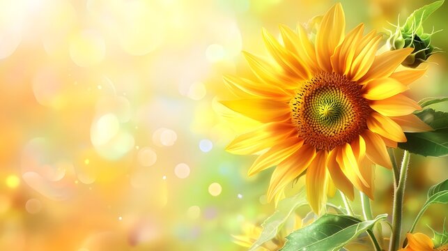 beautiful sunflower background