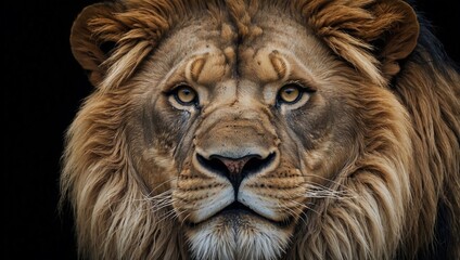 portrait of a lion