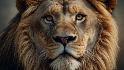 portrait of a lion