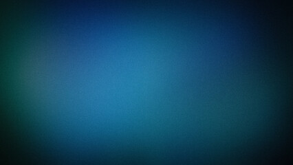 Obraz premium Dark, grainy gradient background in 4K resolution, blending deep shades of teal, blue, and green. Ideal for moody, sophisticated designs, digital art, and atmospheric, modern backdrops
