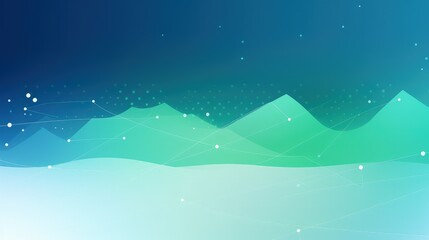 Fototapeta premium Abstract landscape with smooth gradients and connected lines, evoking a digital atmosphere.