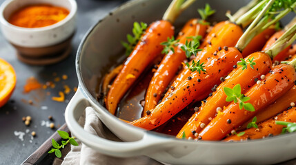 Homemade Wrap Potatoes and Honey Garlic Roasted Baby Carrots: A Phone-Captured Recipe
