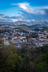 Fototapeta premium Northern Spain. San Sebastian. Extraordinary view of San Sebastian from above