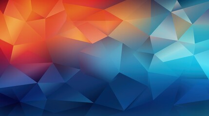 Obraz premium A vibrant abstract design featuring geometric shapes and a gradient of colors.