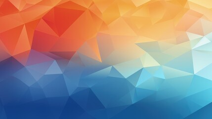 Fototapeta premium A colorful abstract geometric background with a gradient of warm to cool tones.