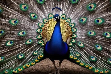 Elegant Peacock Graphic Design for Luxurious Marketing and Event Invitations