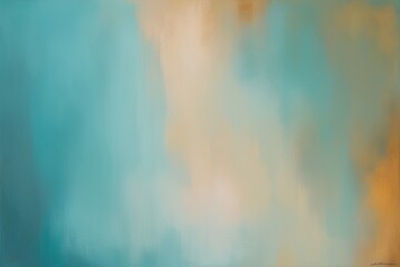 Serene Aquamarine Background with Gentle Color Gradients and Warm Amber Hues