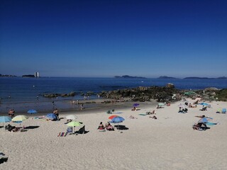 Playa de Samil en Vigo, Galicia