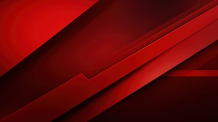 Obraz premium A vibrant abstract background featuring layered red shapes and gradients.