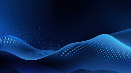 Fototapeta premium A smooth gradient of blue waves with dotted patterns, creating a modern abstract design.