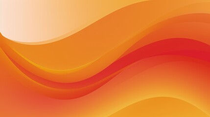 A smooth gradient background featuring warm orange and red waves.