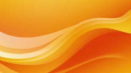 A vibrant abstract background featuring smooth orange and yellow waves.