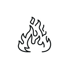 Fire icon. Simple fire icon for social media, app, and web design. Vector illustration
