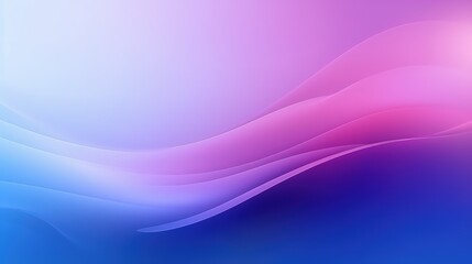 Fototapeta premium A smooth gradient background with flowing waves in pink and blue hues.