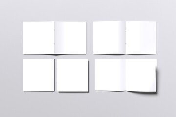 Naklejka premium Square Brochure Mockup