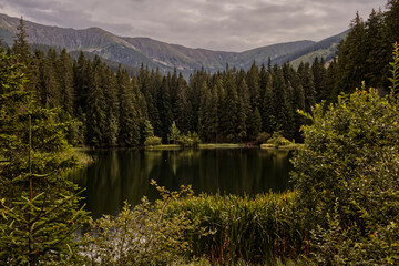 lake in the mountains - High Tatras in Slovakia